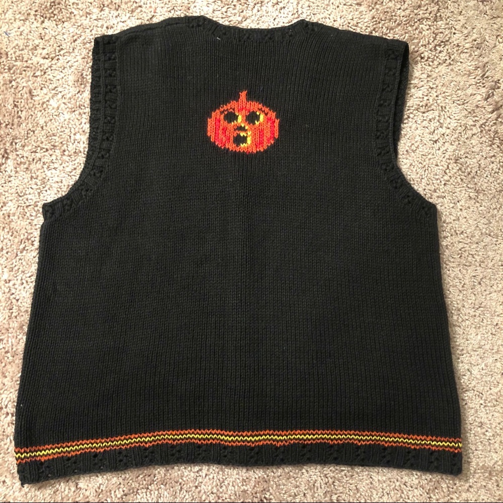 Karen Scott halloween sweater vest size large - Picture 4 of 4